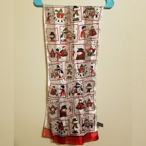 Snowman fashion scarf